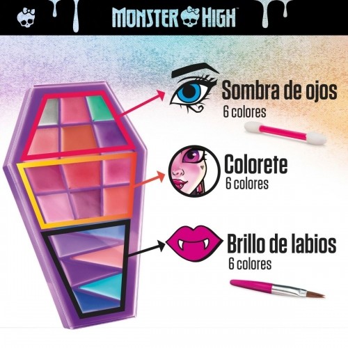 Bērnu grima komplekts Monster High Feeling Fierce 10 x 16,5 x 2 cm 4 gb. image 4