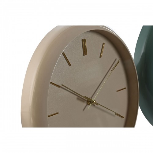 Sienas pulkstenis Home ESPRIT Zaļš Rozā PVC Moderns 30 x 4 x 30 cm (2 gb.) image 4