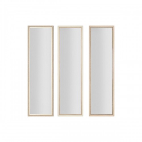 Настенное зеркало Home ESPRIT Белый Коричневый Бежевый Серый Стеклянный полистирол 35 x 2 x 132 cm (4 штук) image 4