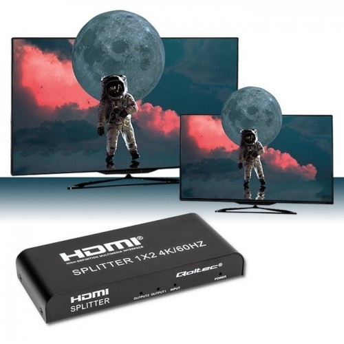 Qoltec 51797 Active HDMI Splitter 2 x HDMI 4K x 2K | 6Gb/s | 60Hz image 4