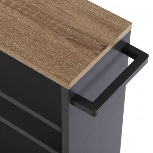 Кухонная тележка Versa Темно-серый Металл Деревянный MDF 15 x 79 x 50 cm image 4