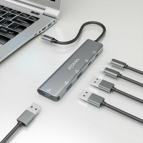 USB-разветвитель Aisens A109-0857 Серый (1 штук) image 4