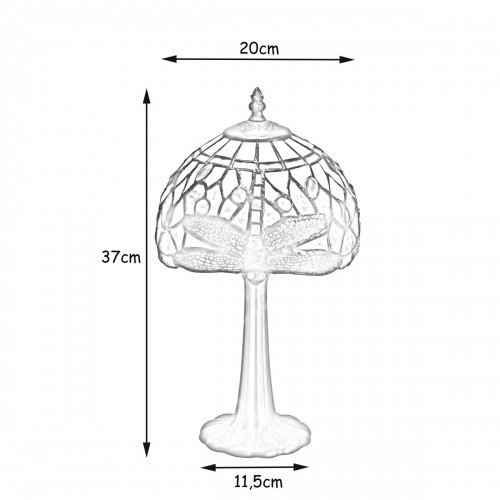 Настольная лампа Viro Marfíl Слоновая кость цинк 60 W 20 x 37 x 20 cm image 4