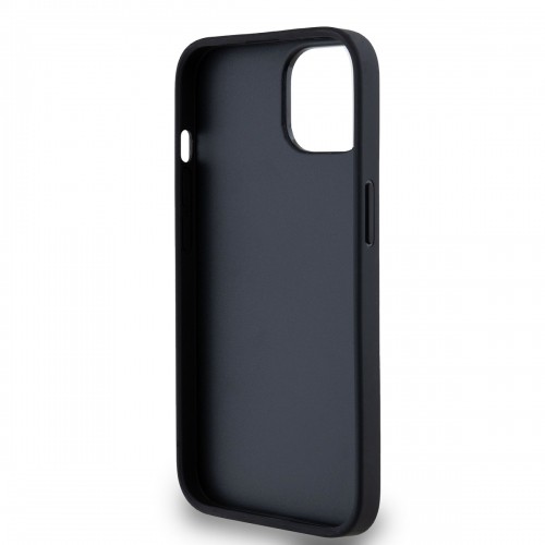 DKNY PU Leather Repeat Pattern Tonal Stripe Case for iPhone 14 Black image 4