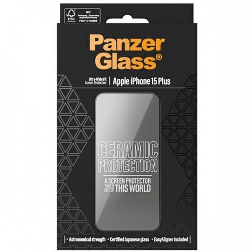 PanzerGlass Ceramic Protection iPhone 15 Plus 6.7" Ultra-Wide-Fit Screen Protection Easy Aligner Included 2839 image 4
