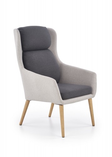 PURIO leisure chair, color: light grey / dark grey image 5