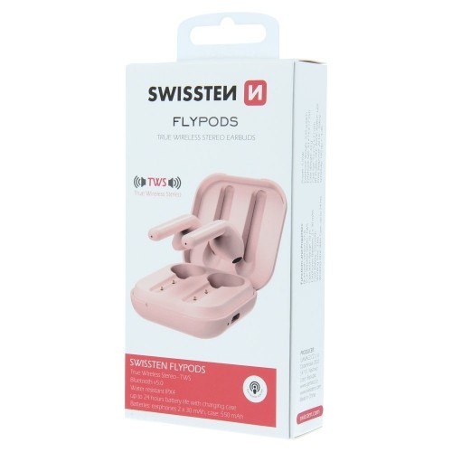 Swissten FlyPods Bluetooth 5.0 Стерео Гарнитура с Микрофоном (MMEF2ZM/A) Aналоговый розовый image 5