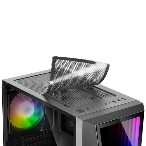 ATX Pus-torņveida Kārba Mars Gaming MC777 LED RGB Melns image 5