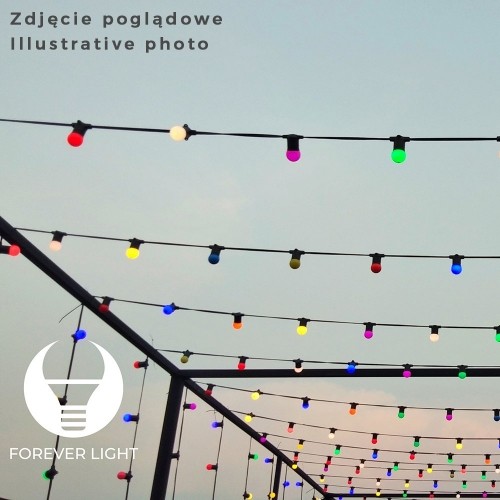 TFO Forever Light LED гирлянда / 2W / 10x E27 / IP65 / 12m / Белый / Pозовый / Cиний image 5