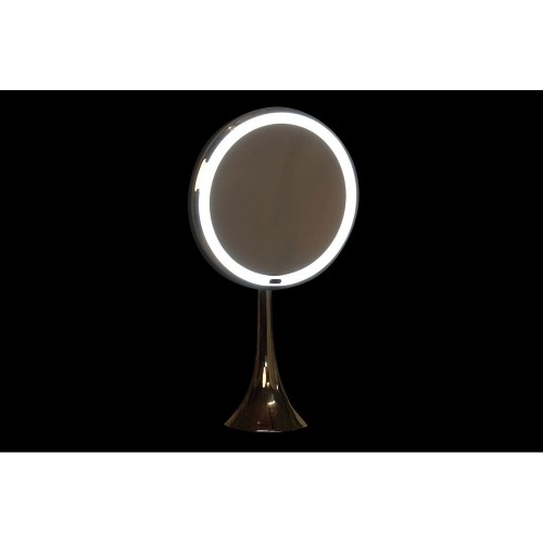 Palielināmais Spogulis ar LED DKD Home Decor Sudrabains Metāls (20 x 11 x 37 cm) image 5