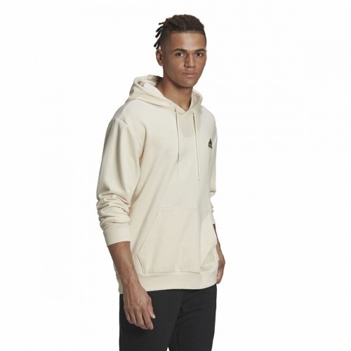Vīriešu Sporta Krekls ar Kapuci Adidas Essentials Feelcomfy Bēšs image 5