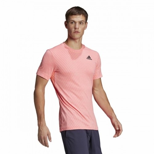 Vīriešu Krekls ar Īsām Piedurknēm Adidas Freelift Rozā image 5