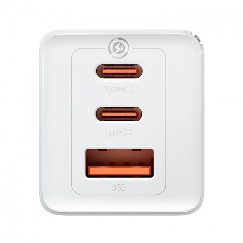 Baseus GaN5 Pro wall charger 2xUSB-C + USB, 65W (white) image 5