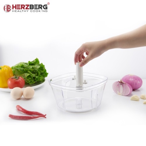 Herzberg Cooking Herzberg HG-8031: 10 in 1 Chopper and Slicer Set image 5