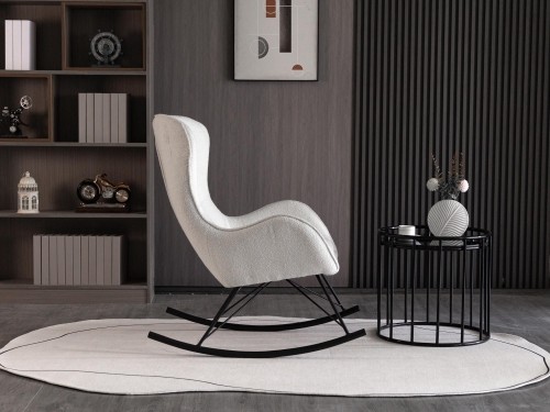 Halmar LIBERTO 2 leisure chair, white image 5