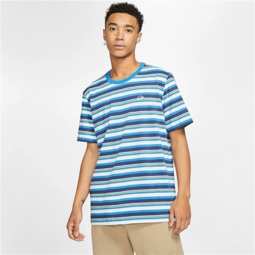 Vīriešu Krekls ar Īsām Piedurknēm Nike Stripe Tee Zils image 5