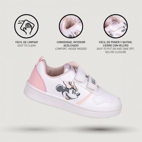 Детские спортивные кроссовки Minnie Mouse Velcro Белый image 5