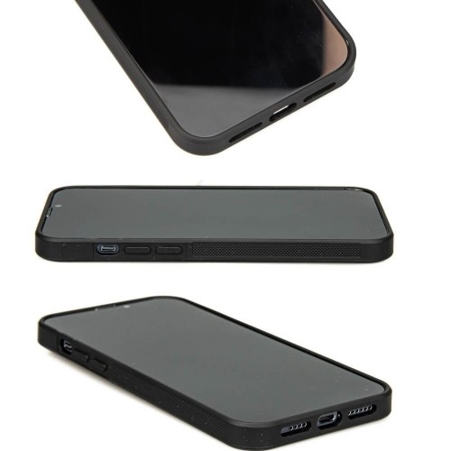 Wood and Resin Case for iPhone 13 Pro Max MagSafe Bewood Unique Orange - Orange and Black image 5