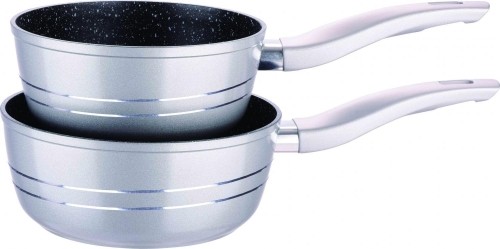 Royalty Line RL-FS2M: 3 Pieces Saucepan Set with Marble Coating Gray image 5