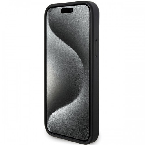 Mercedes MEHMP15S23RCMK iPhone 15 6.1" czarny|black hardcase Smooth Leather MagSafe image 5