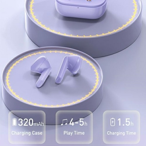 Awei Słuchawki Bluetooth 5.1 T36 TWS Fioletowe image 5