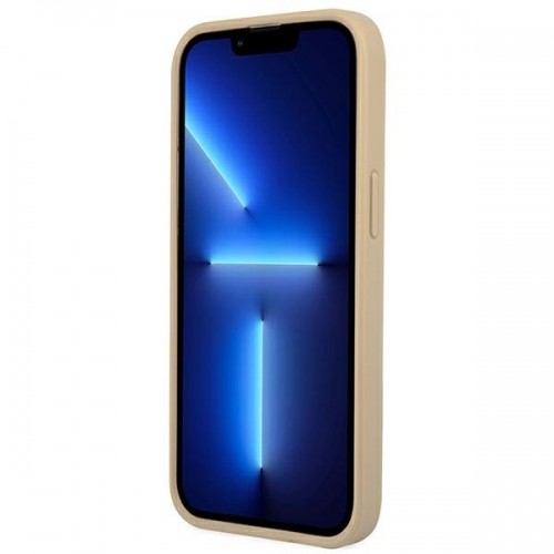 Guess GUHCP14LPSATLE iPhone 14 Pro 6,1" beżowy|beige hardcase SaffianoTriangle Logo image 5