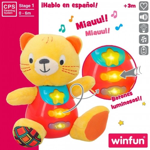 Плюшевая игрушка, издающая звуки Winfun кот 16 x 17,5 x 10,5 cm (6 штук) image 5