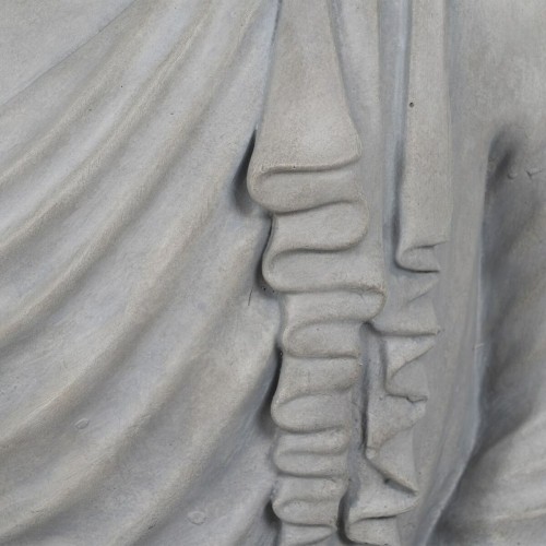 Bigbuy Home skulptūra Buda Pelēks 46,3 x 34,5 x 61,5 cm image 5