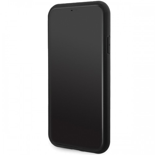 Guess GUHMN61G4GFRK iPhone 11 6.1" | Xr czarny|black hardcase 4G Collection Leather Metal Logo MagSafe image 5
