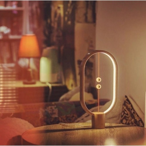 Настольная лампа Allocacoc Heng Balance Коричневый Теплый белый Деревянный Пластик image 5