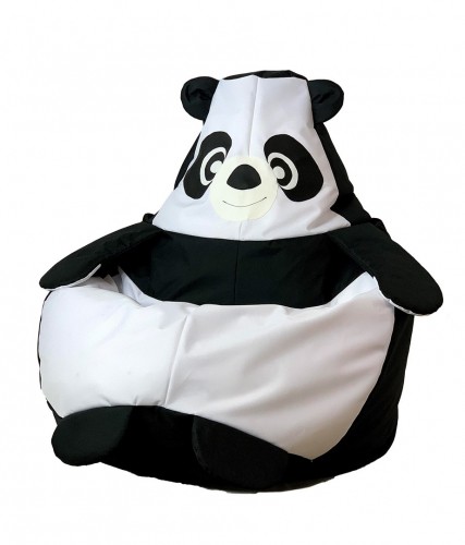 Go Gift Sako bag pouffe Panda black and white L 105 x 80 cm image 5