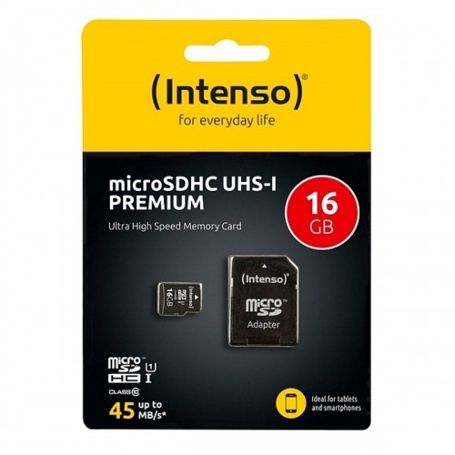 Mikro SD Atmiņas karte ar Adapteri INTENSO 34234 UHS-I Premium Melns image 5