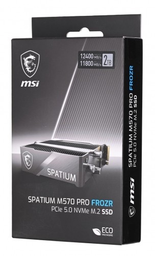 Dysk SSD MSI SPATIUM M570 PRO 2TB PCIe 5.0 NVMe M.2 2280 FROZR image 5