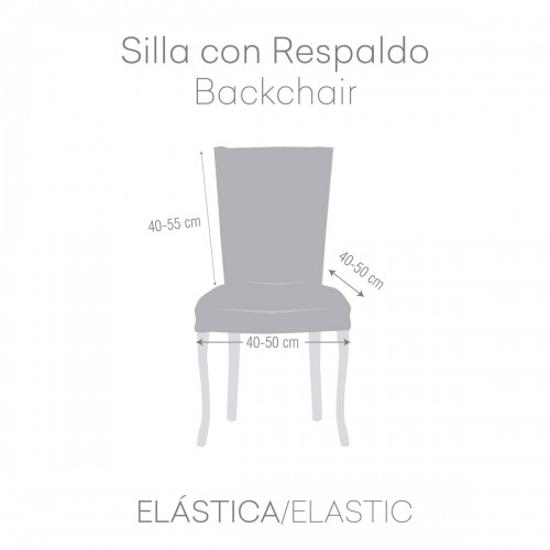 Чехол для кресла Eysa TROYA Теплый белый 50 x 55 x 50 cm 2 штук image 5