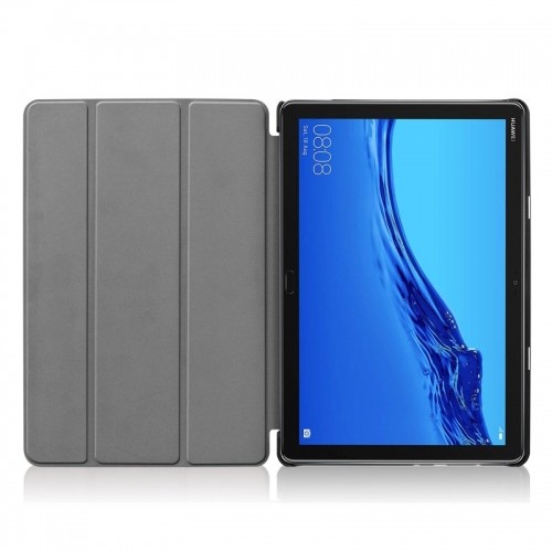 iLike Tri-Fold Plāns Eko-Ādas Statīva Maks Samsung Galaxy Tab A 10.1'' T510 / T515 (2019) Debesu zila image 5