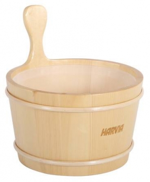 Harvia SAC10003 4 L wooden bucket + plastic pot