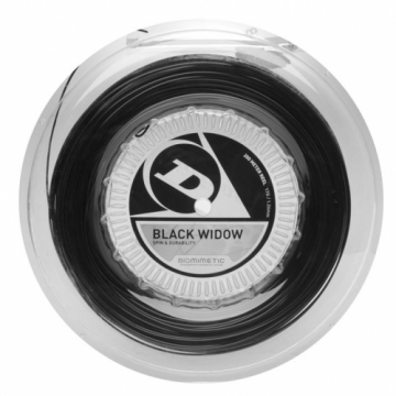 Polyester strings DUNLOP Black Widow (spin & durability) 17 G/200m/ 1.26mm