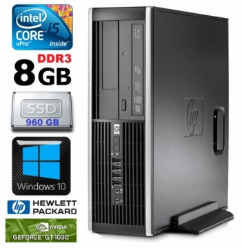 Hewlett-packard HP 8100 Elite SFF i5-650 8GB 960SSD GT1030 2GB DVD WIN10