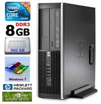 Hewlett-packard HP 8100 Elite SFF i5-650 8GB 960SSD GT1030 2GB DVD WIN7Pro