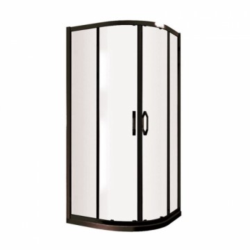 Dušas stūris bez palitkņa Vento Tivoli 900*900*1850, caursp.st., melnais profils, R550