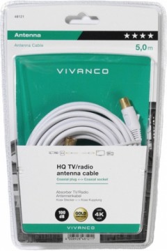 Vivanco koaksiālais kabelis HQ 5m (48121)