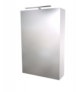 Шкафчик с зеркальными дверцами и GARDA LED подсветкой Raguvos Baldai SCANDIC 46 CM glossy white 1502111