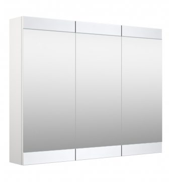 Шкафчик с зеркальными дверцами Raguvos Baldai SERENA RETRO 90 CM glossy white 1300611