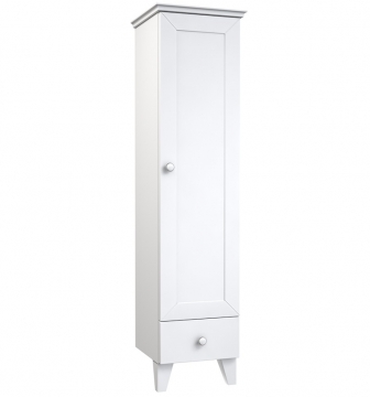 Высокий шкаф для ванной Raguvos Baldai SIESTA 39 CM matt white 173421260
