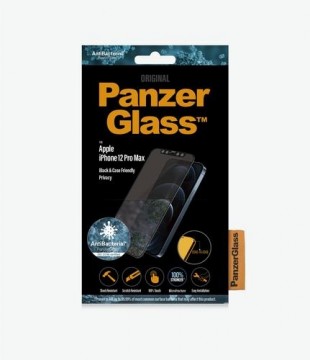 PanzerGlass Apple iPhone 12 Pro Max Edge-to-Edge Privacy Anti-Bacterial