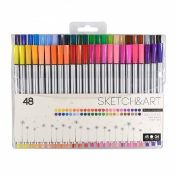 Tintes pildspalvu komplekts BrunoVisconti 0.4mm 48-krāsu asorti
