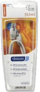 Vivanco кабель CAT 5e сетевой кабель 0,5м (45330)