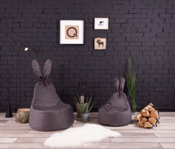 Qubo™ Baby Rabbit Praline VELVET FIT sēžammaiss (pufs)