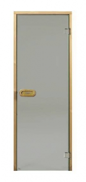 HARVIA STG 8 x 19 (D81902L) 790x1890 mm, Smoky Grey/Alder All-glass sauna door