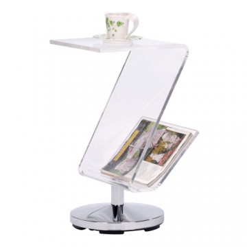 Журнальный стол DKD Home Decor Прозрачный Акрил Металл Серебристый (30 x 33 x 55 cm)
